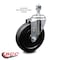 Service Caster 5 Inch Soft Rubber Wheel Swivel 1/2 Inch Threaded Stem Caster SCC-TS20S514-SRS-121315 - alternate 4